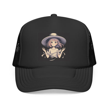 Trucker Cap — Fierce Warrior Girl Illustration Hat
