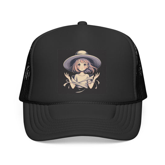 Trucker Cap — Fierce Warrior Girl Illustration Hat